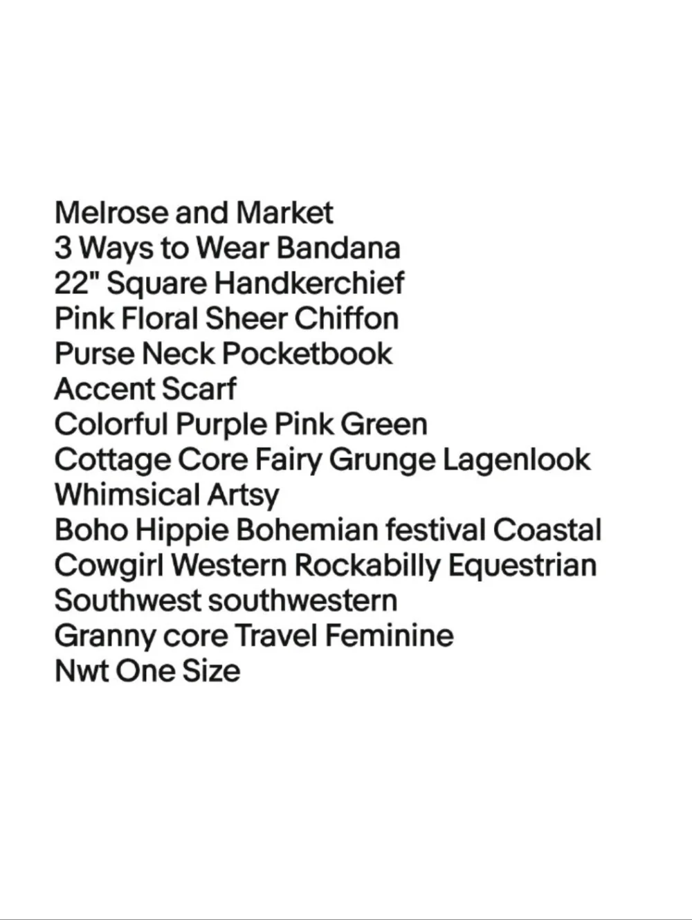 Melrose Market Bandana 22
